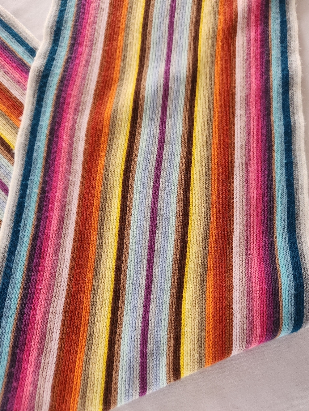 Nardi & Tagliaferri Colourful Stripe Knit Scarf - Picture 6 of 16